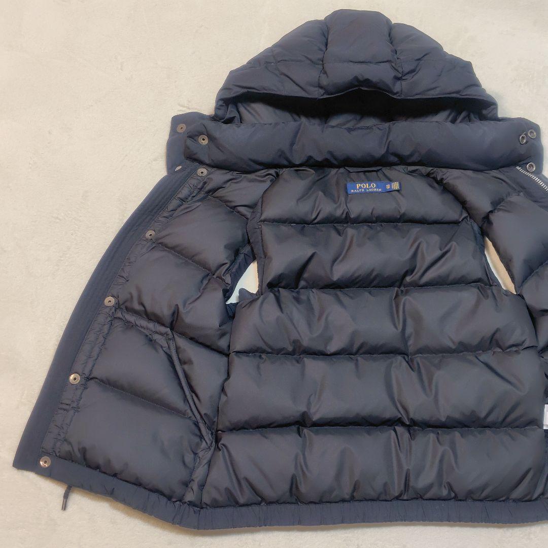 美品】ポロラルフローレン ダウンベスト 黒 2way ポニー刺繍 人気
