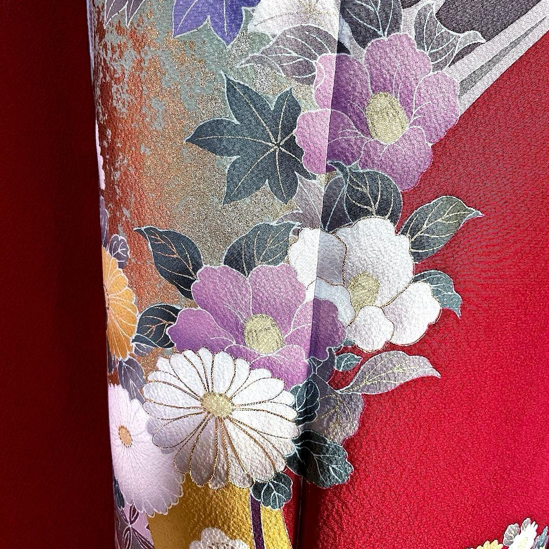 振袖フルセット 高身長 手描き友禅 成人式振袖 振袖 裄丈71 ➕サイズ