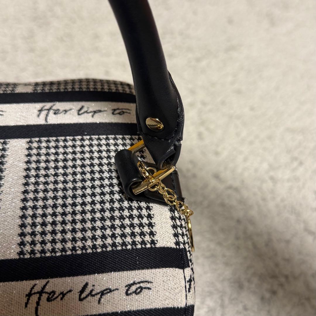 Herlipto Jacquard Vanity Bag Silver - メルカリ