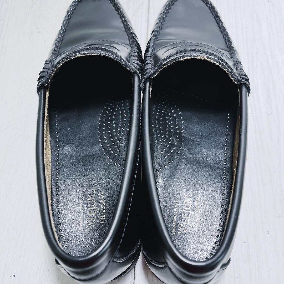 定番人気✨G.H.BASS 23.5㎝ ローファー 黒 ローファー 現行