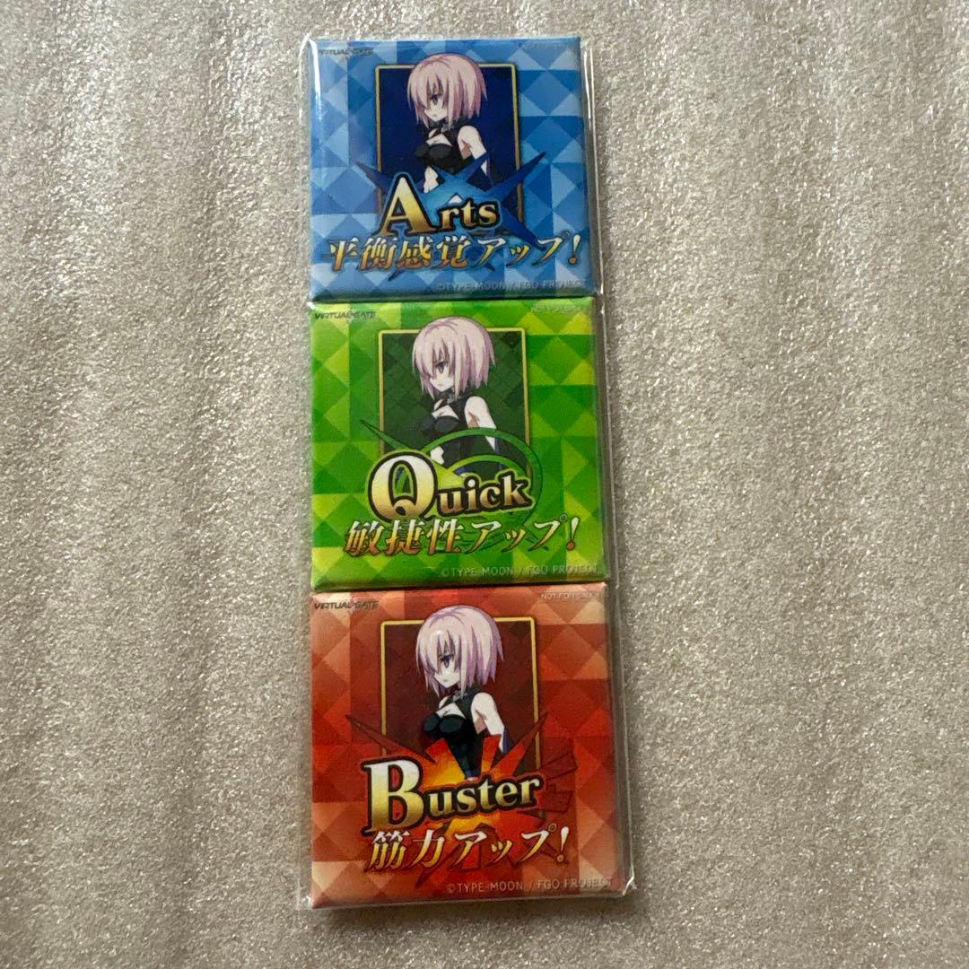 FGO VR feat.マシュ・キリエライト 100名限定 缶マグネット 当選品 ネットカフェでマシュとアルトリアに気軽に逢える！「VIRTUAL GATE