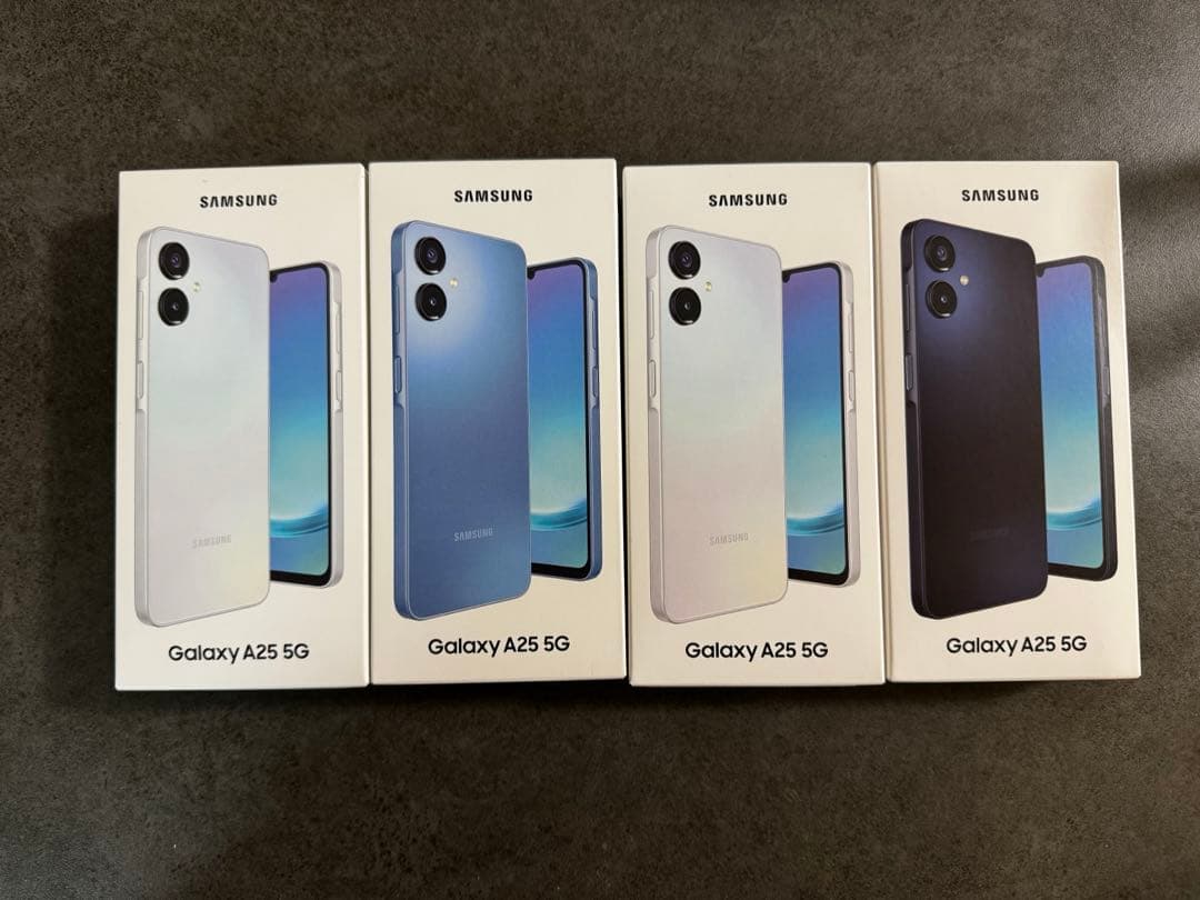 【新品未使用】GalaxyA25 4台 Galaxy A 【新品】Galaxy A25 5G SCG33 4G+64G au [ブラック]【日曜日