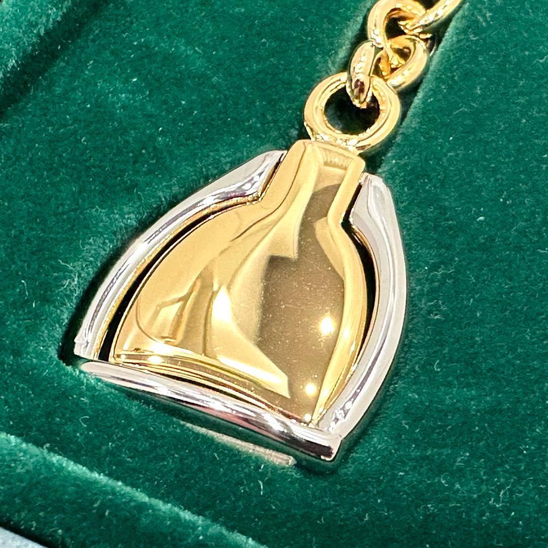 未使用】 GUCCI オールドグッチ キーホルダー スターラップ 鎧