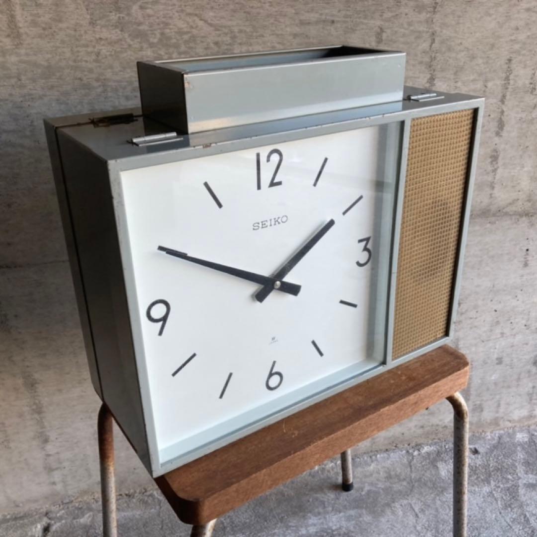 SEIKO セイコー 時計 吊り下げ 大型 学校 スピーカー レア 希少 レトロ