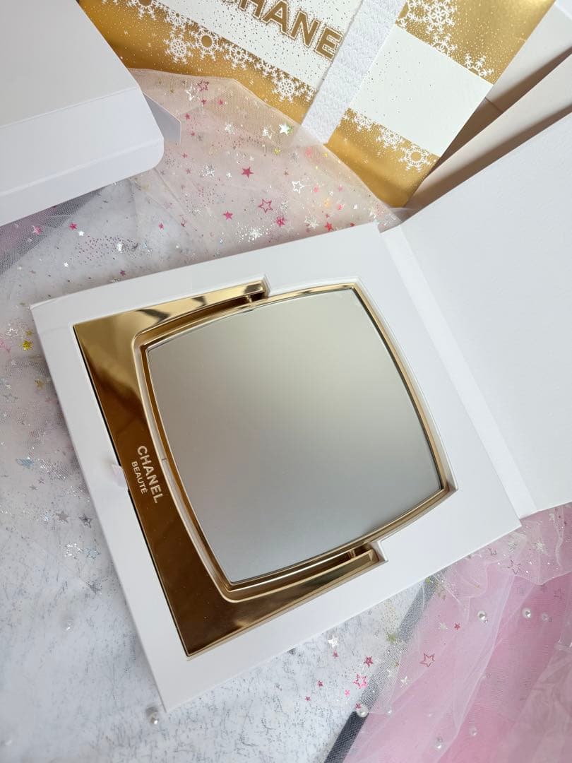 シャネル CHANEL ゴ―ルドスタンドミラー海外限定