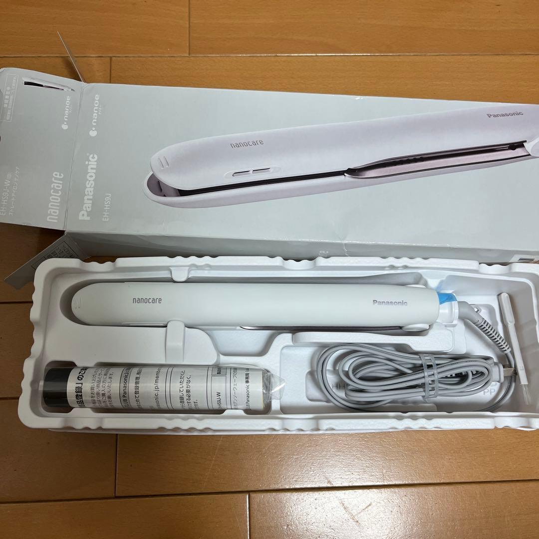 ヘアアイロン Panasonic EH-HS9J-W WHITE 楽天市場】パナソニック Panasonic ストレートアイロン ナノケア 白