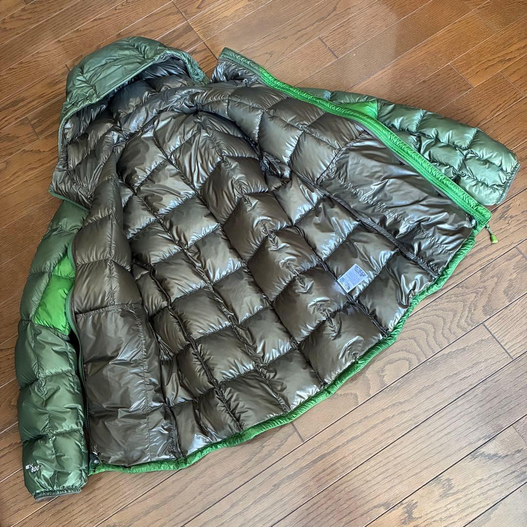 新品 タグ付】モンベル スペリオダウン パーカ グリーン - メルカリ