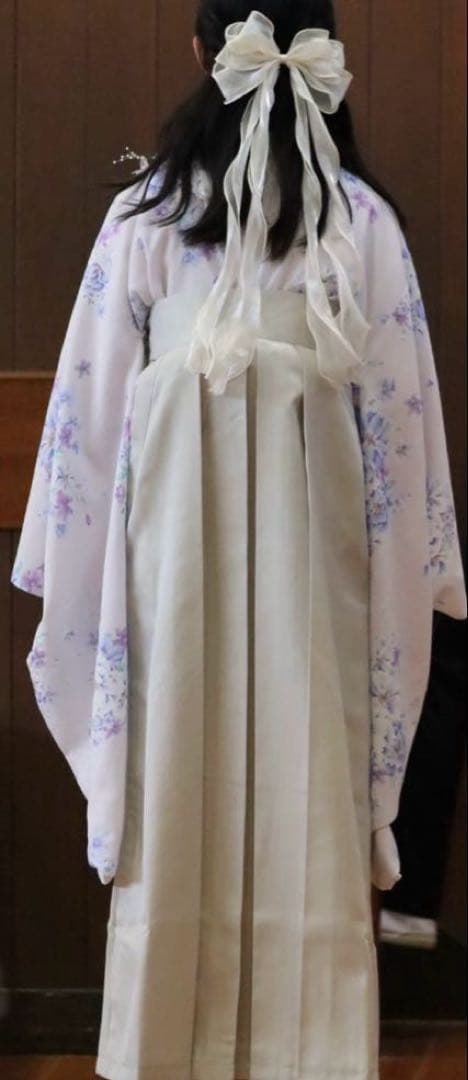 小学生卒業式160袴 白ブーツ24センチ付き