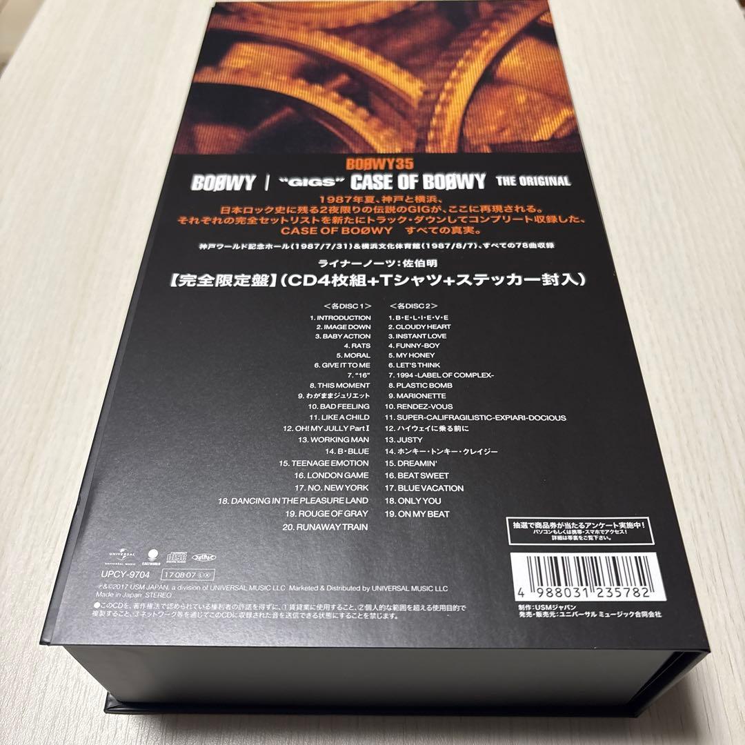 BOØWY CD CASE OF BOφWY -THE ORIGINAL-