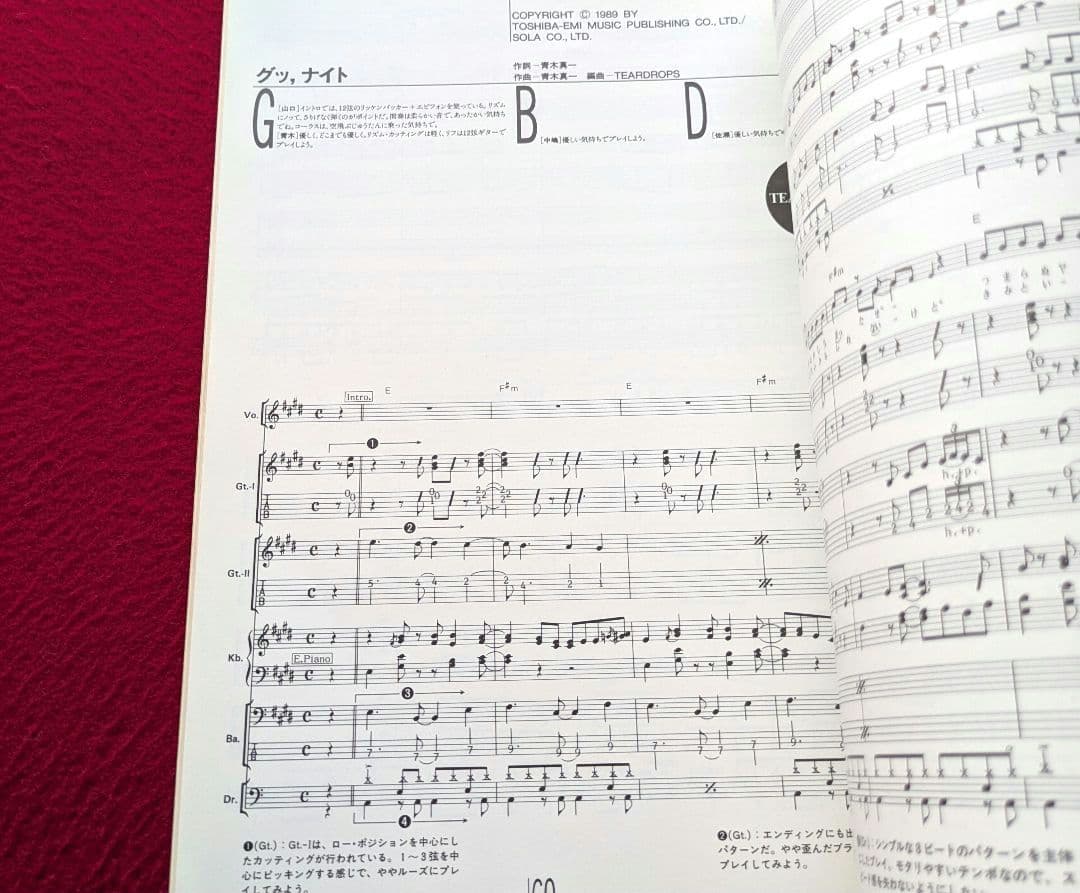 ティアドロップス / らくガキ バンドスコア [入手困難] 美品