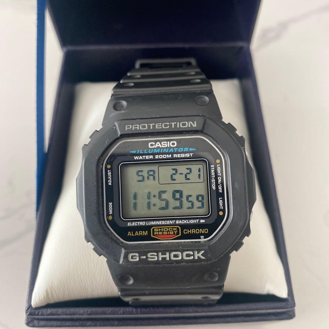 動作品】CASIO G-SHOCK 3229 DW-5600E ブラック - メルカリ