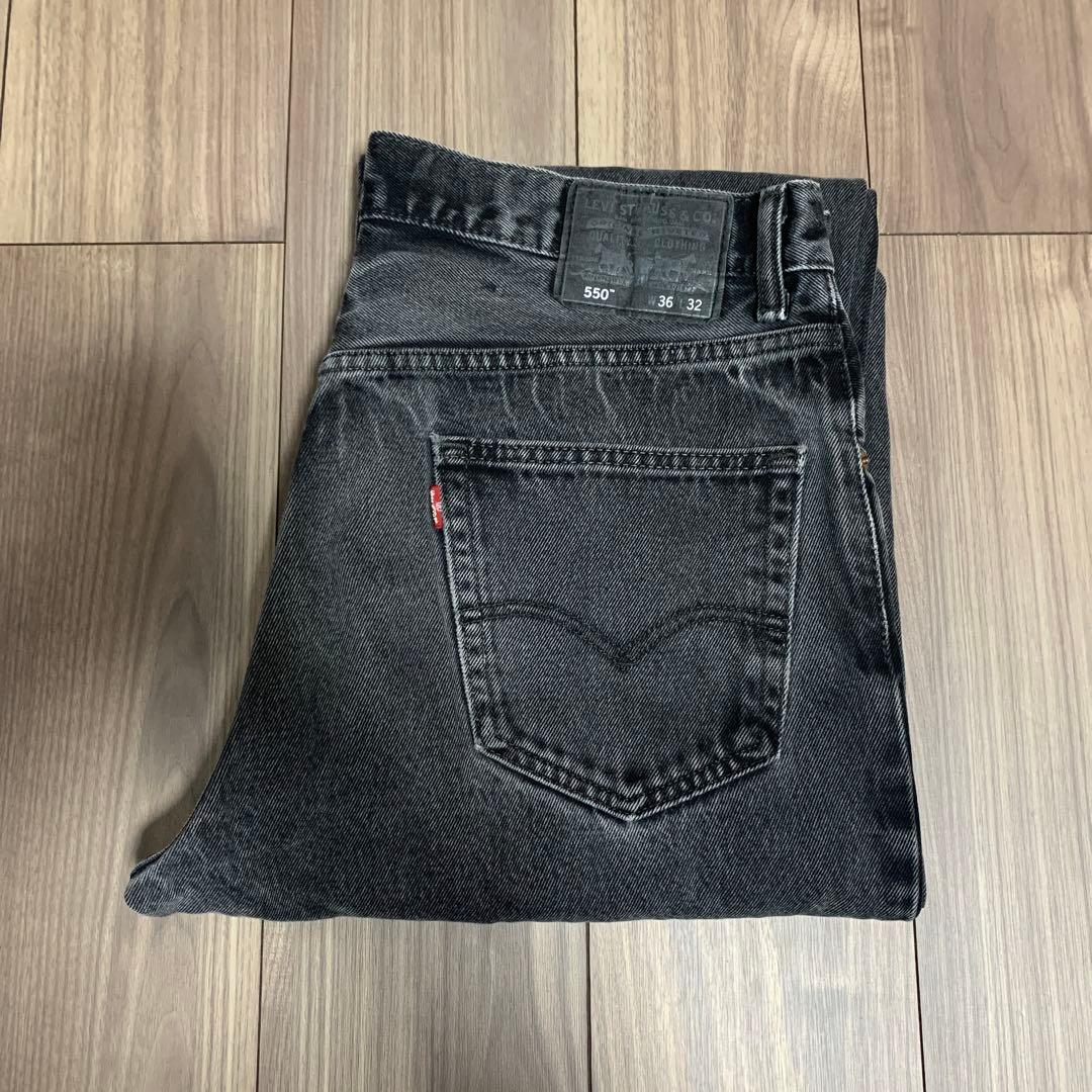 リーバイス Levi's 550 W36 L32 ジーンズ ブラック 黒パッチ - メルカリ