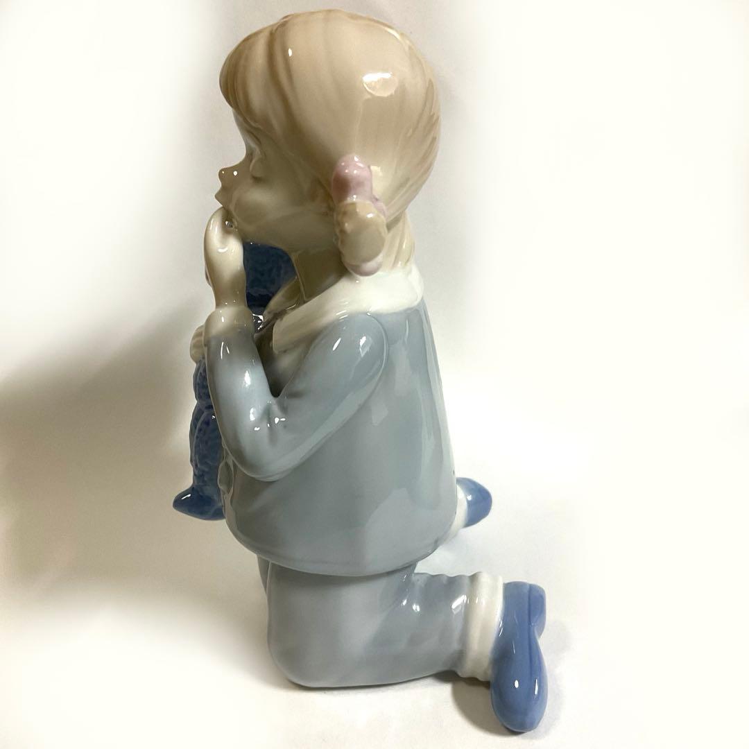 リヤドロ風フィギュリン クマちゃん&女の子