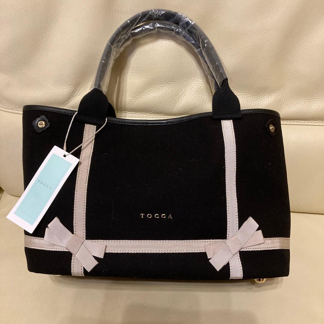 新品タグ付き　TOCCA トートバッグ 黒 キャンバス TOCCA（トッカ） トートバッグ DANCING TOCCA CANVASTOTE キャンバス