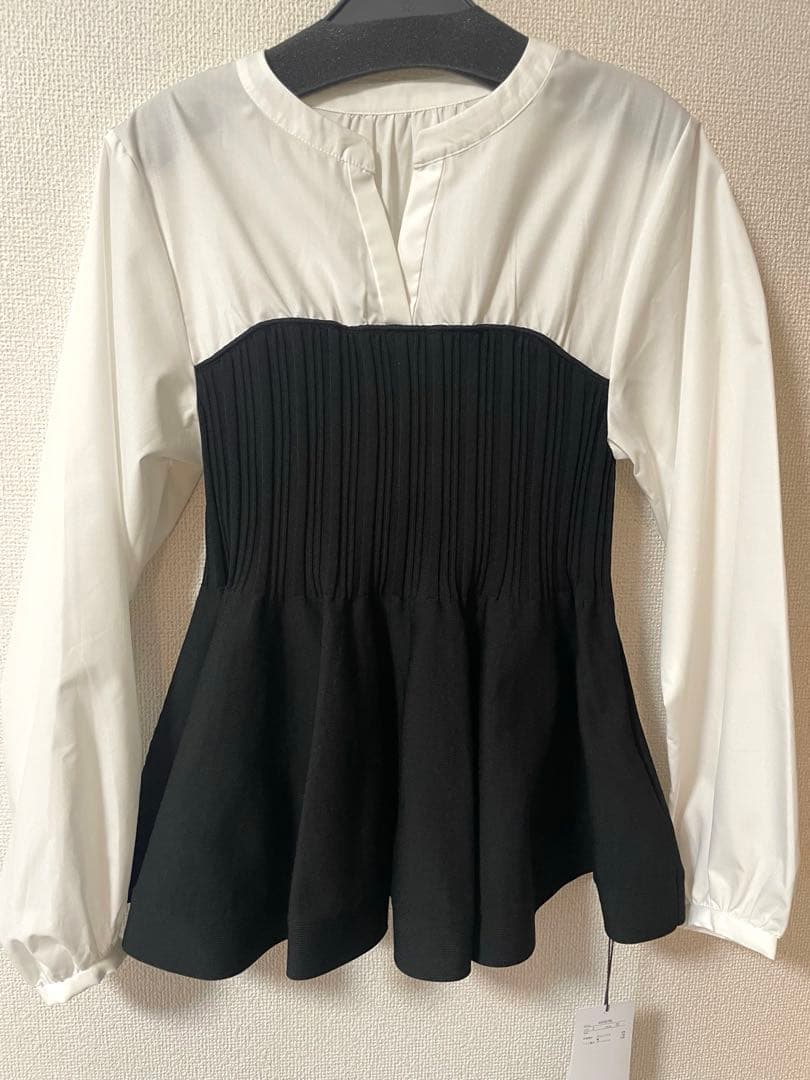 新品】ジャスグリッティー シャツレイヤードライクニット - メルカリ