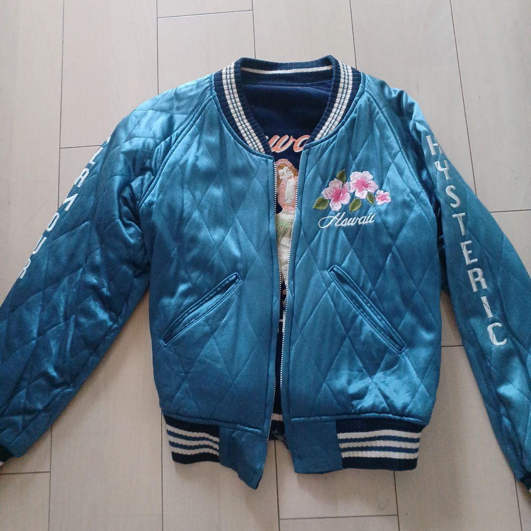 ネ*コ様 激レア！　HYSTERIC 刺繍スカジャン ターコイズ 1021006833071025_01_1997w.jpeg