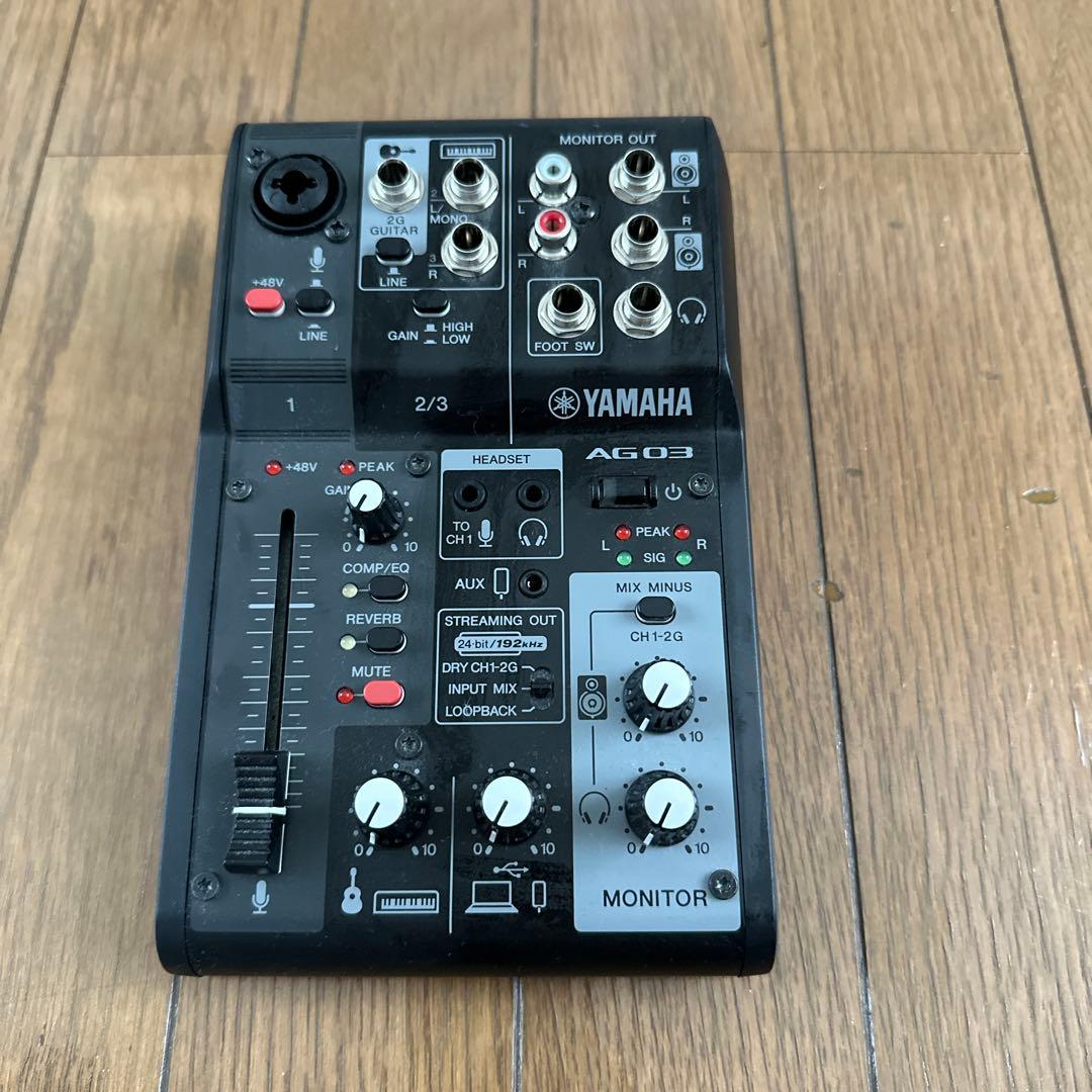 【良品】YAMAHA AG03MK2 ブラック Yamaha AG03 MK2 Black - Mixers