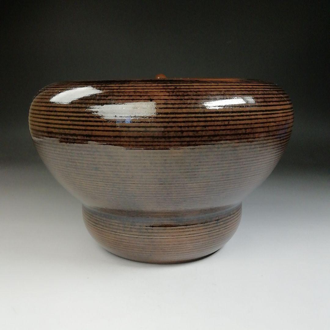 T680 水指 『膳所焼』『箪瓢水指』『淡海ぜぜ 陽炎園 造』 共