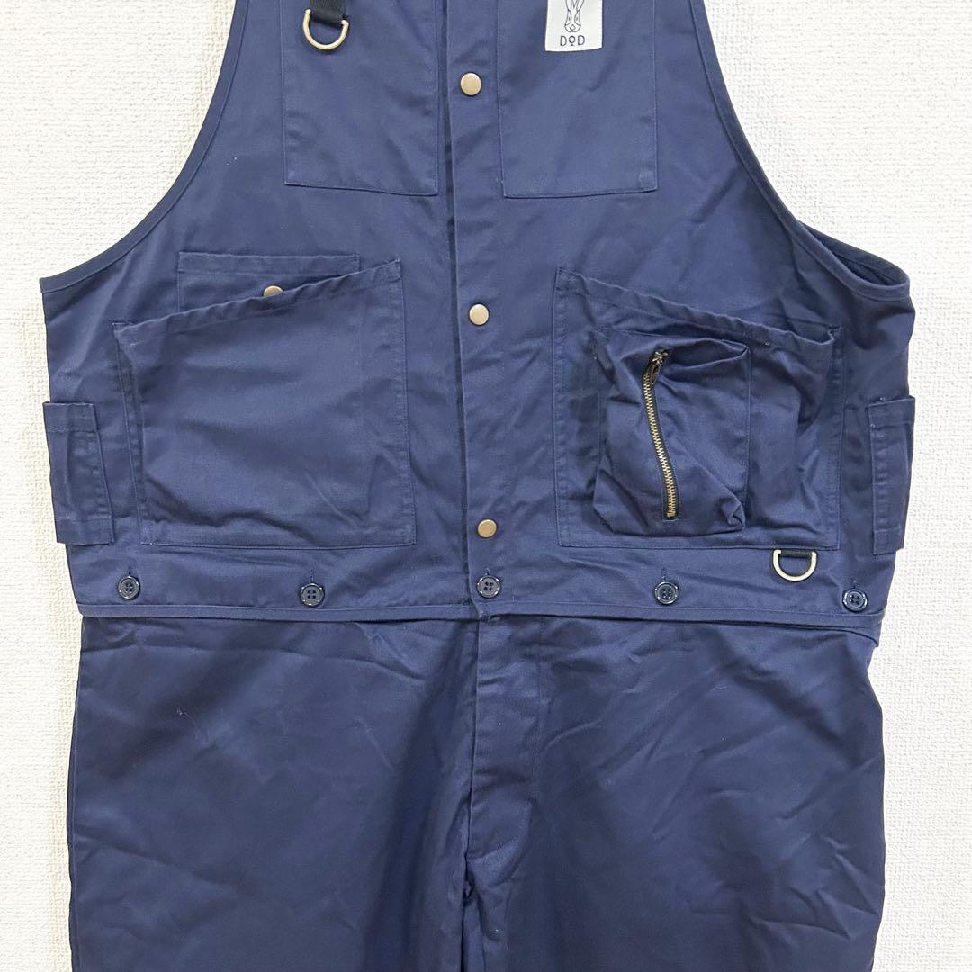 DOD ツナヴェス フリーサイズ オーバーオール ベスト 2WAY ネイビー