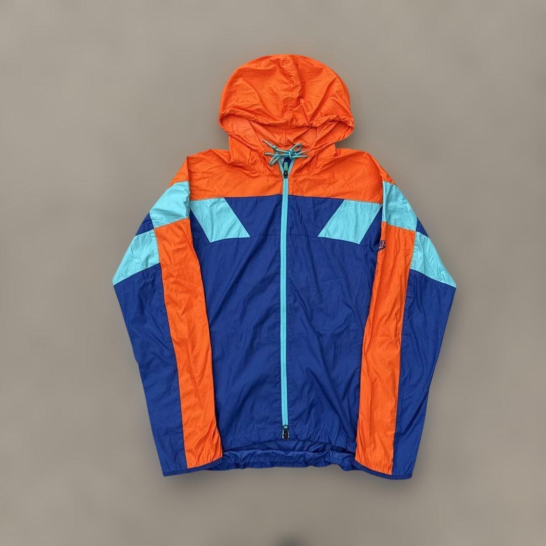 00s NIKE c-boy ナイロンジャケットテック系マルチカラーオレンジ青S