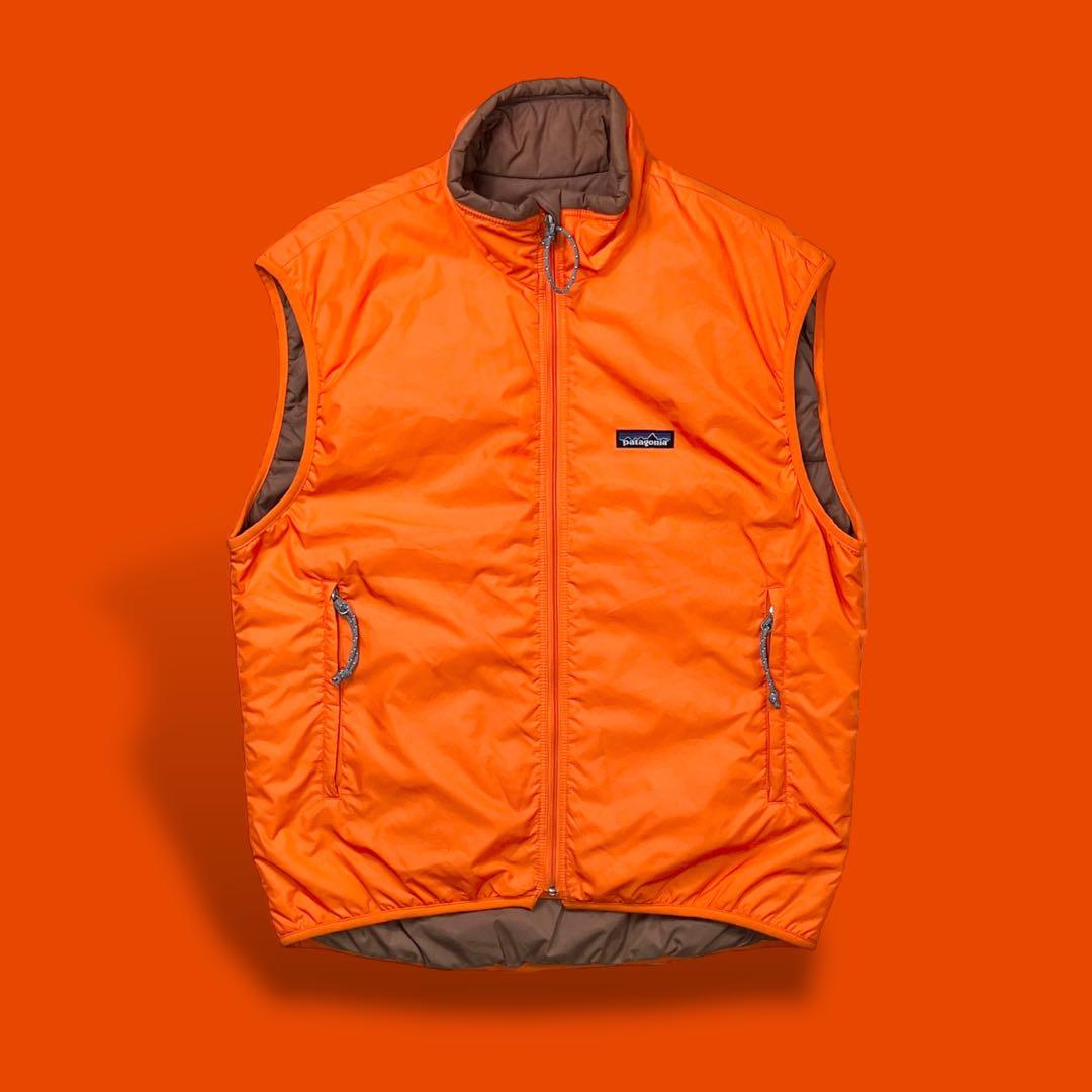 00s patagonia パタゴニア パフボールベスト フルジップ オレンジ