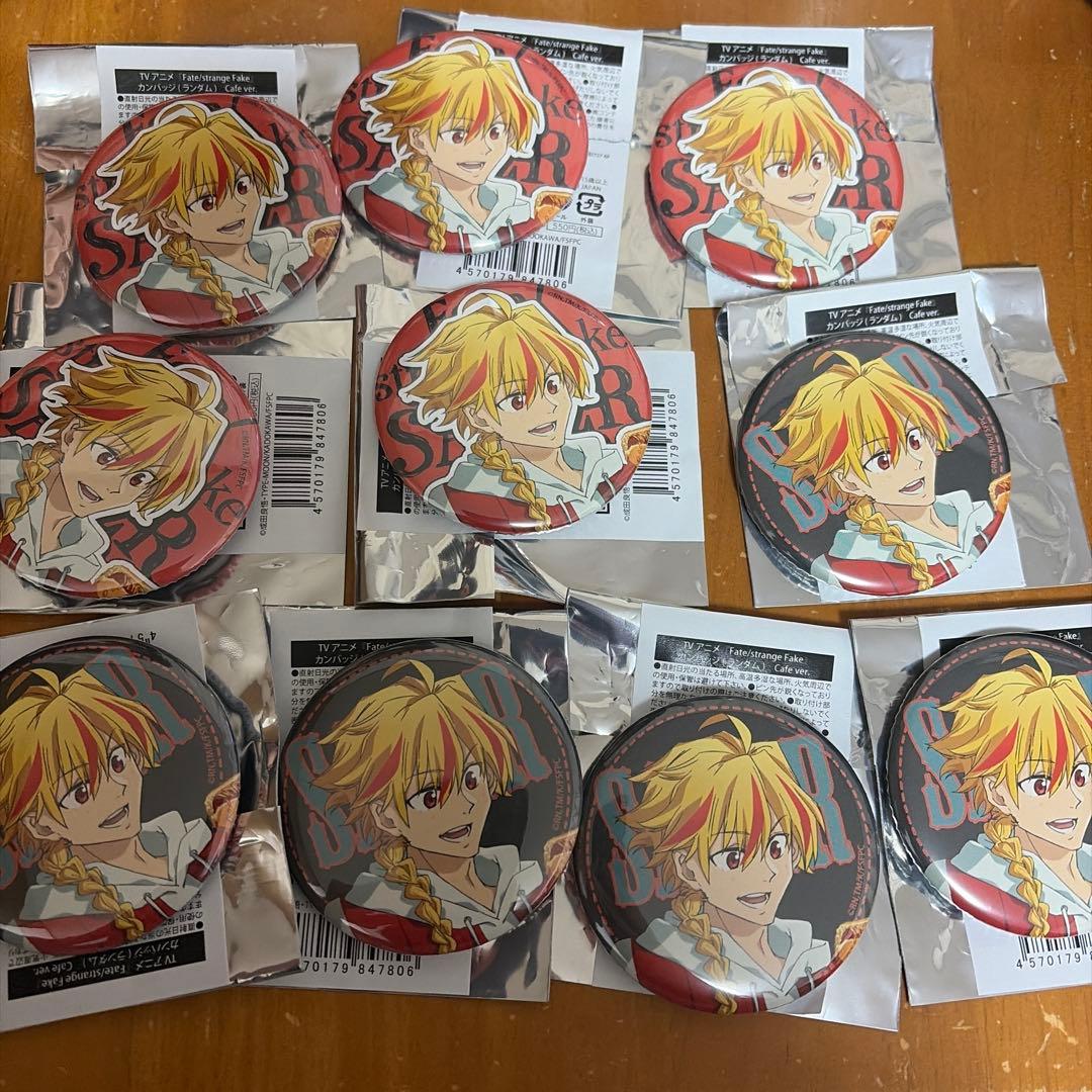 Fate/strangefake コラボカフェ リチャード一世 セイバー缶バッジ