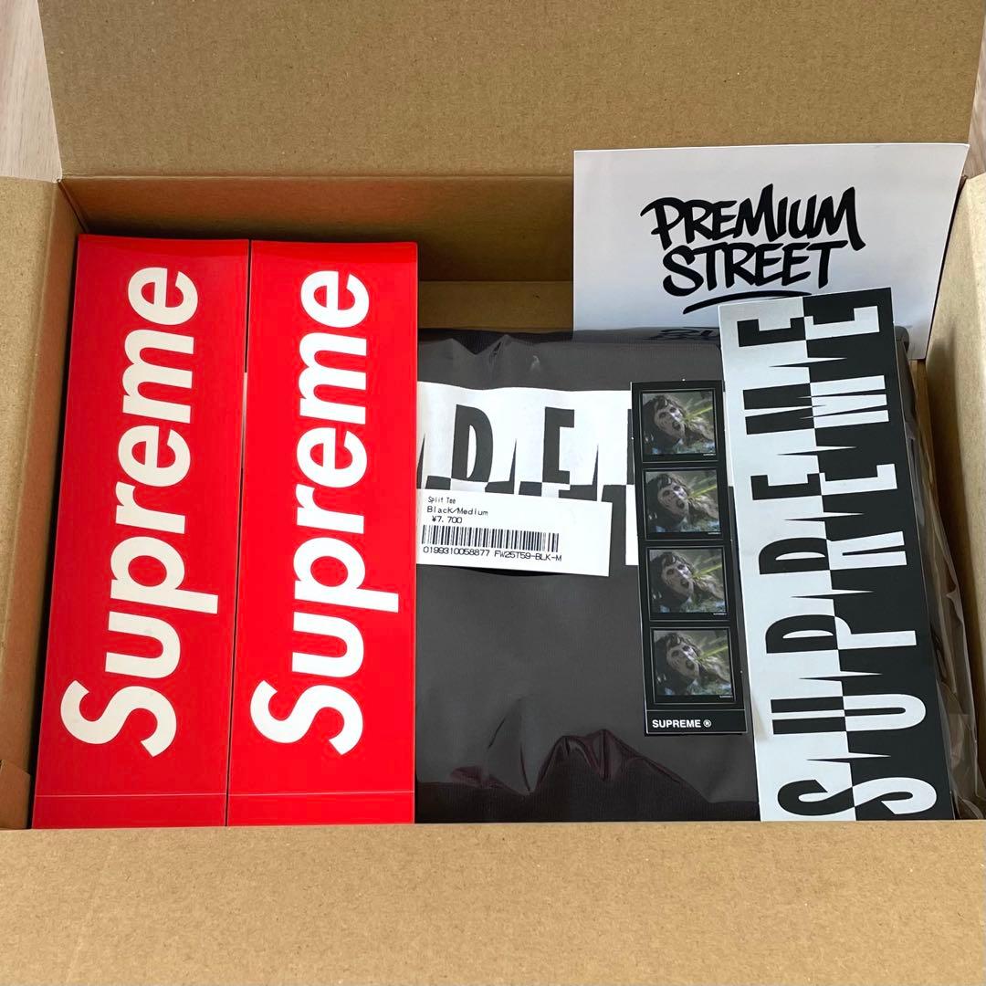 黒【M】25FW Supreme Split Tee BLACK 木村拓哉 - メルカリ