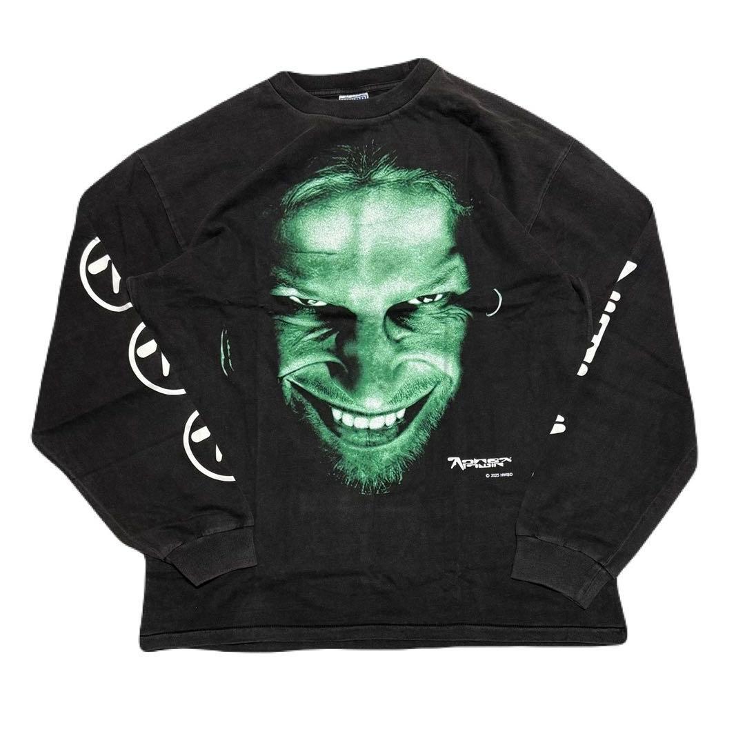 レア Aphex Twin 長袖 Tシャツ XL エイフェックス ツイン バンド