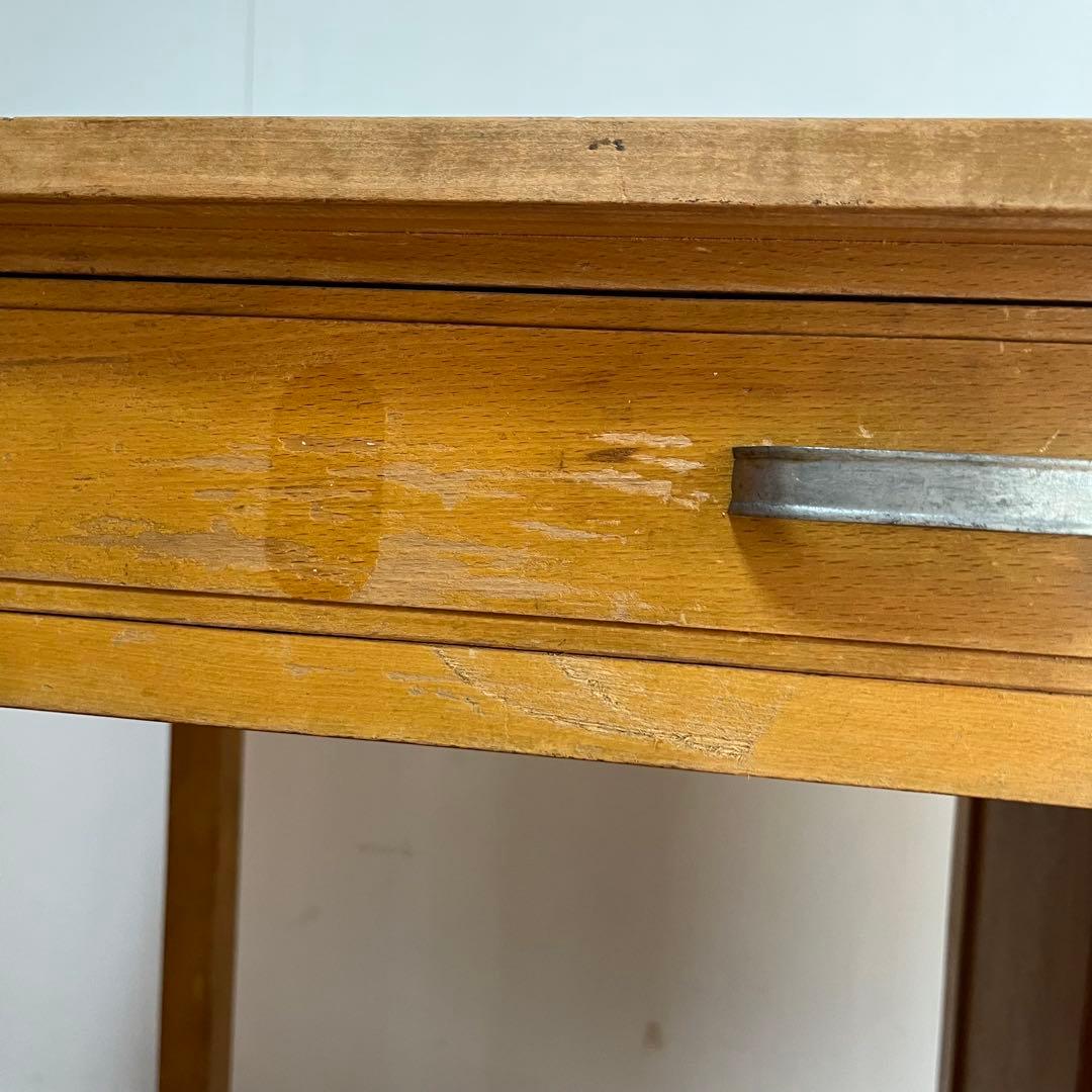 アンティーク 片袖机 デスク テーブル モダン レトロ 《送料込み》