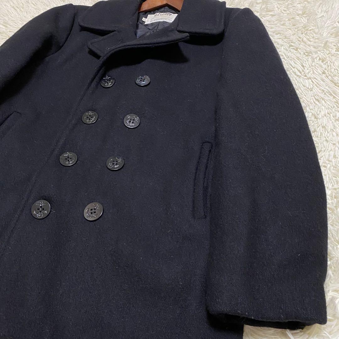 【極美品✨】Schott ピーコート USA製 U.S.740N 黒 40