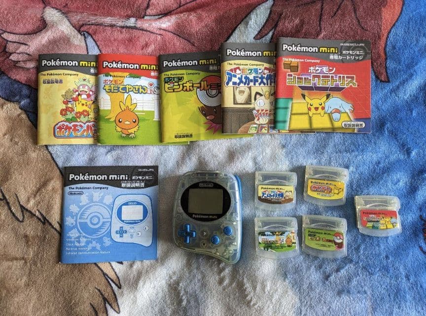 ポケモンミニ Pokemon mini 本体 ソフト付き 中古品 - メルカリ