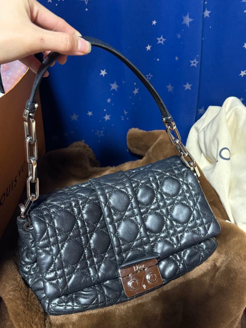 レディディオール ワンショルダー ニューロック カナージュ ラムレザー