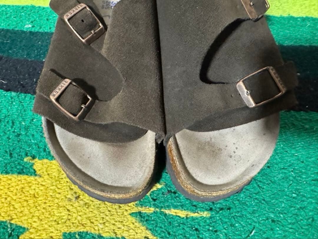 極美品 ビルケン チューリッヒ スエード モカ ブラウン ナロー 24.5cm