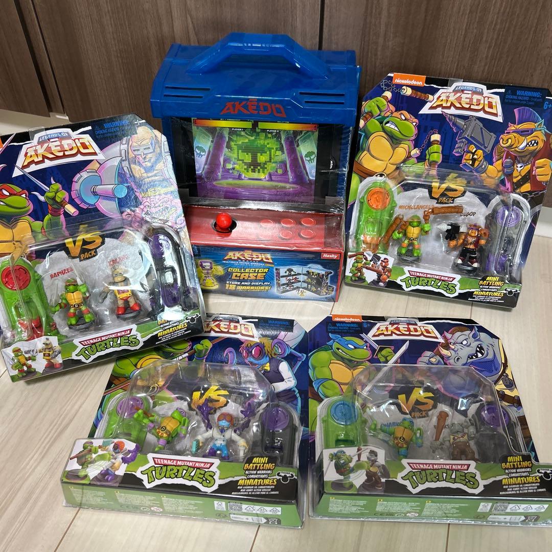 アケド　akedo タートルズ、コレクションケース　セット ティーンエイジ・ミュータント・ニンジャ・タートルズ オリジナル