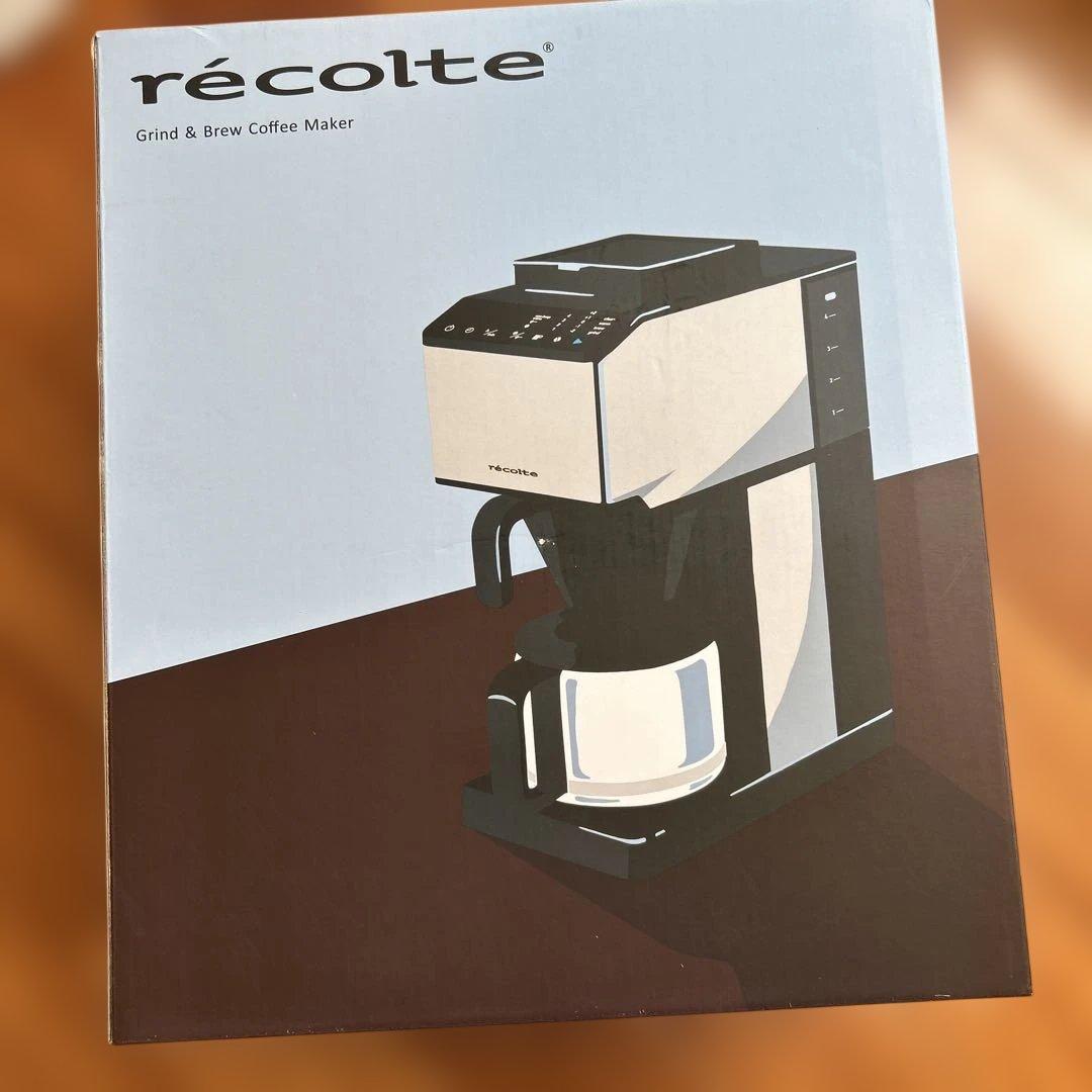 新品未使用　レコルト　コーン式全自動コーヒーメーカー(外箱一部破れあり) コーン式全自動コーヒーメーカー | récolte（レコルト）