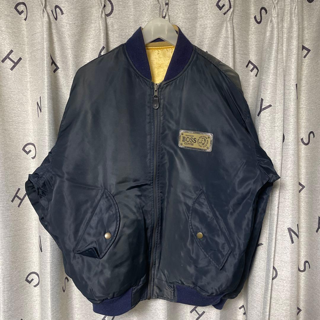 SUNTORY BOSS ボスジャン 金のboss スタジャン リバーシブル - メルカリ