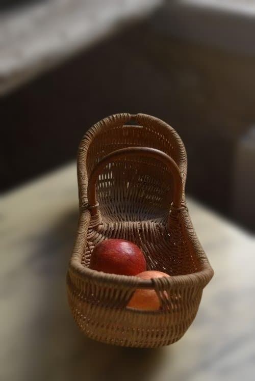 美品 フランスアンティーク 可愛いピーナツ型パニエ ヴィンテージ