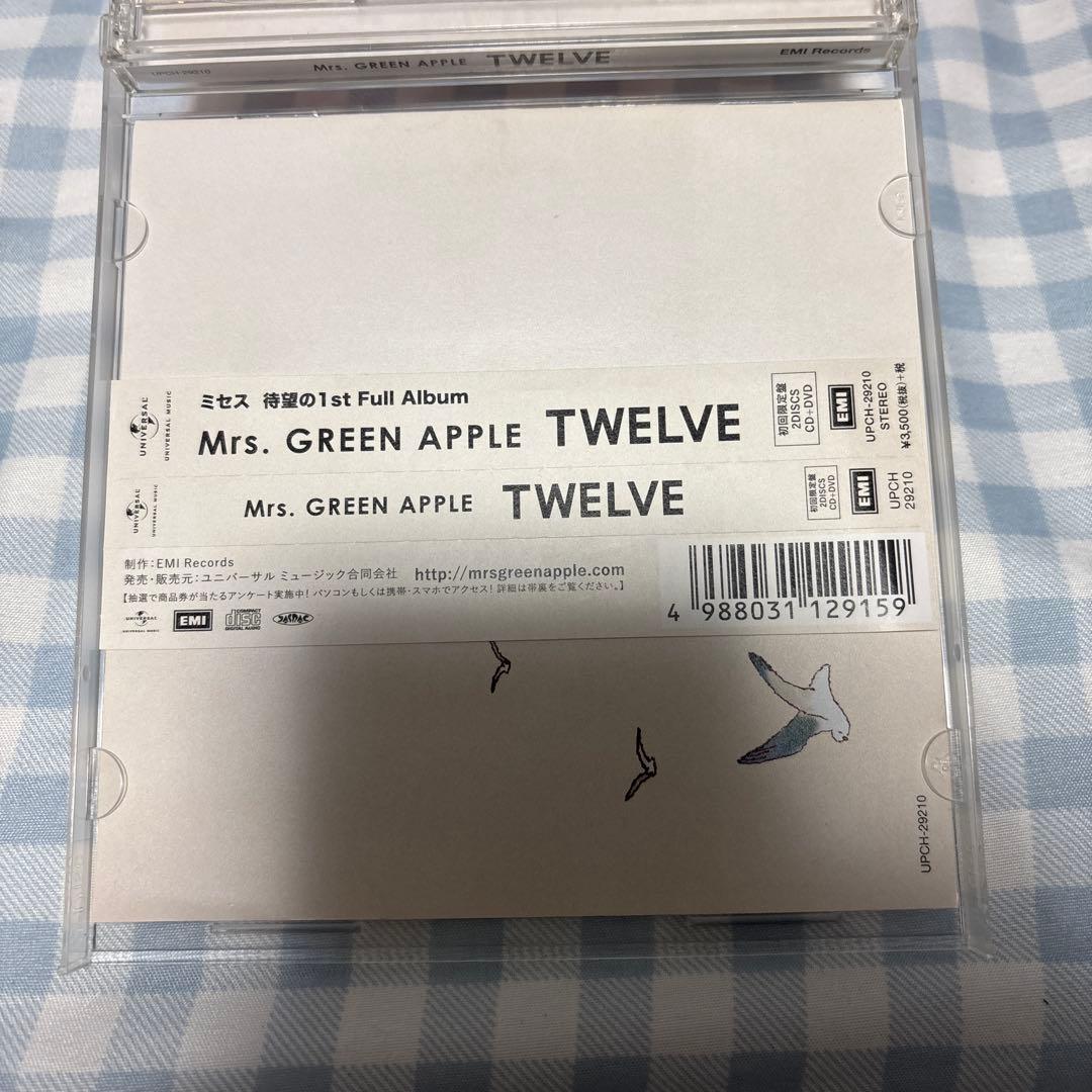 正規品・帯付き】Mrs. GREEN APPLE TWELVE 初回限定盤 - メルカリ