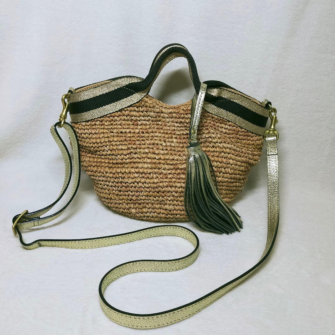 VIOLAd'ORO ヴィオラドーロ カゴバッグ ショルダー 2way タッセル VIOLAd'ORO（ヴィオラドーロ） 10%クーポン付 SANDRO サンドロ 2WAY