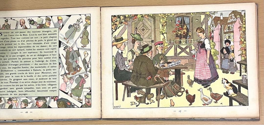 No.77 古書 洋書 絵本 アンティーク フランス アルザス ハンシ アンシ