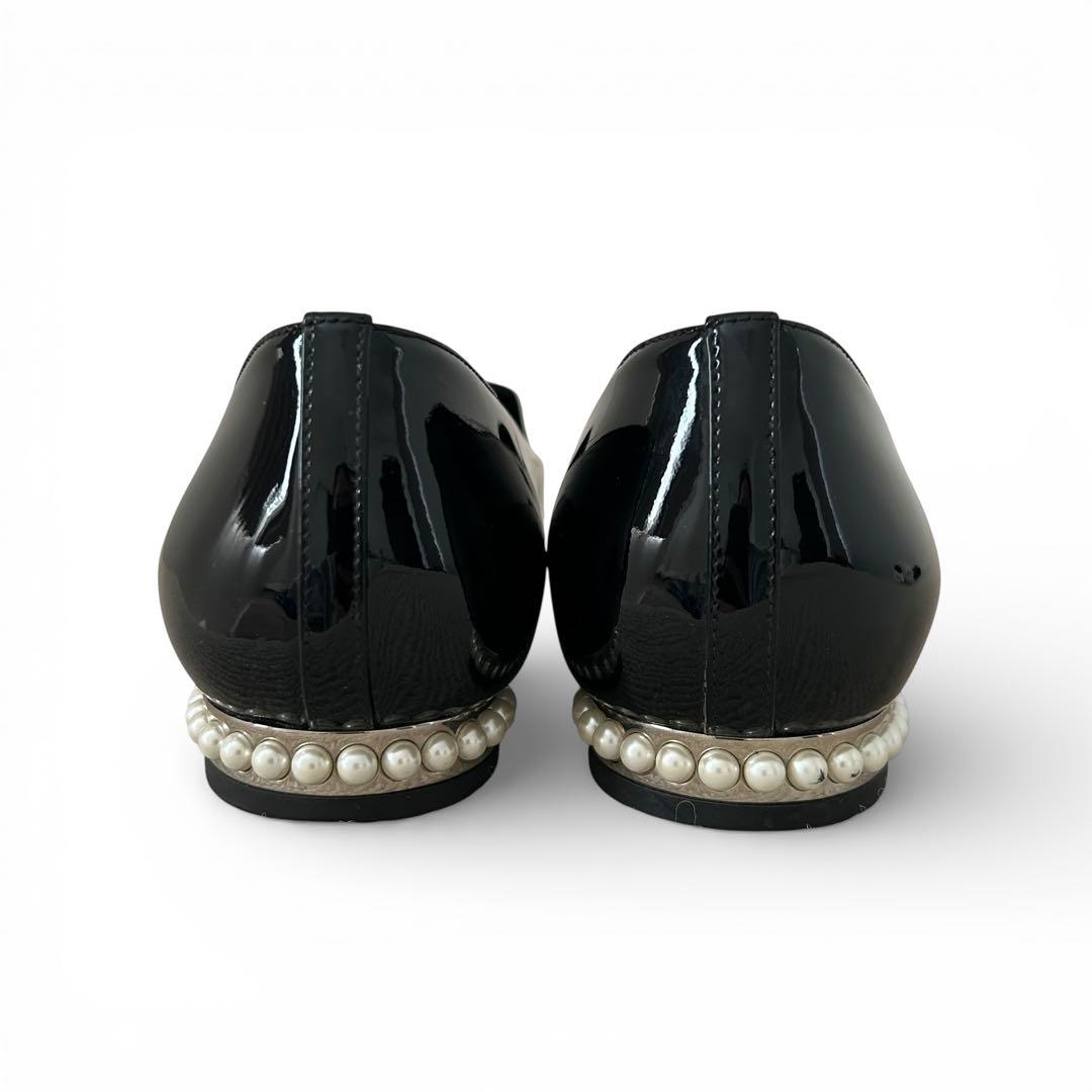 美品 シャネル　オペラシューズ　ローファ フラットシューズ 24.5cm