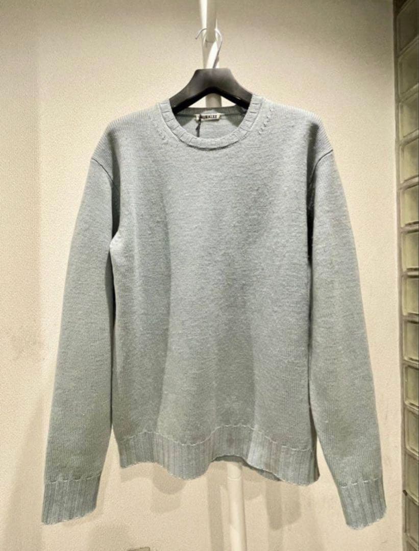 AURALEE 23AW フレンチメリノセーター AURALEE[オーラリー] 23AW Milled French Merino Rib Knit Boat Neck P/O