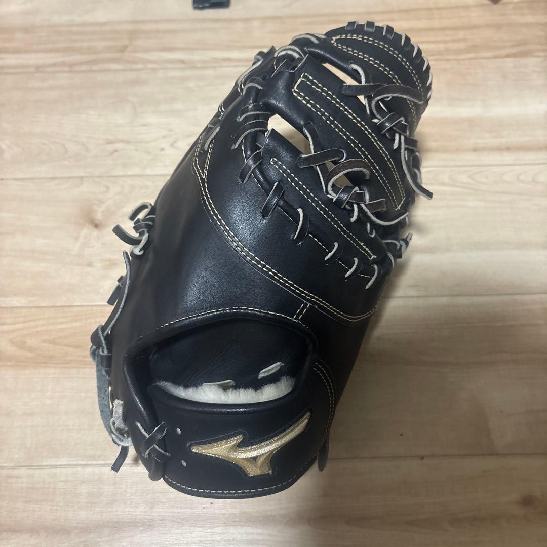 ミズノ 軟式グローブ 黒 ファーストミット ジュニア軟式用【グローバルエリート】RG Hselection SIGNA【一塁手用
