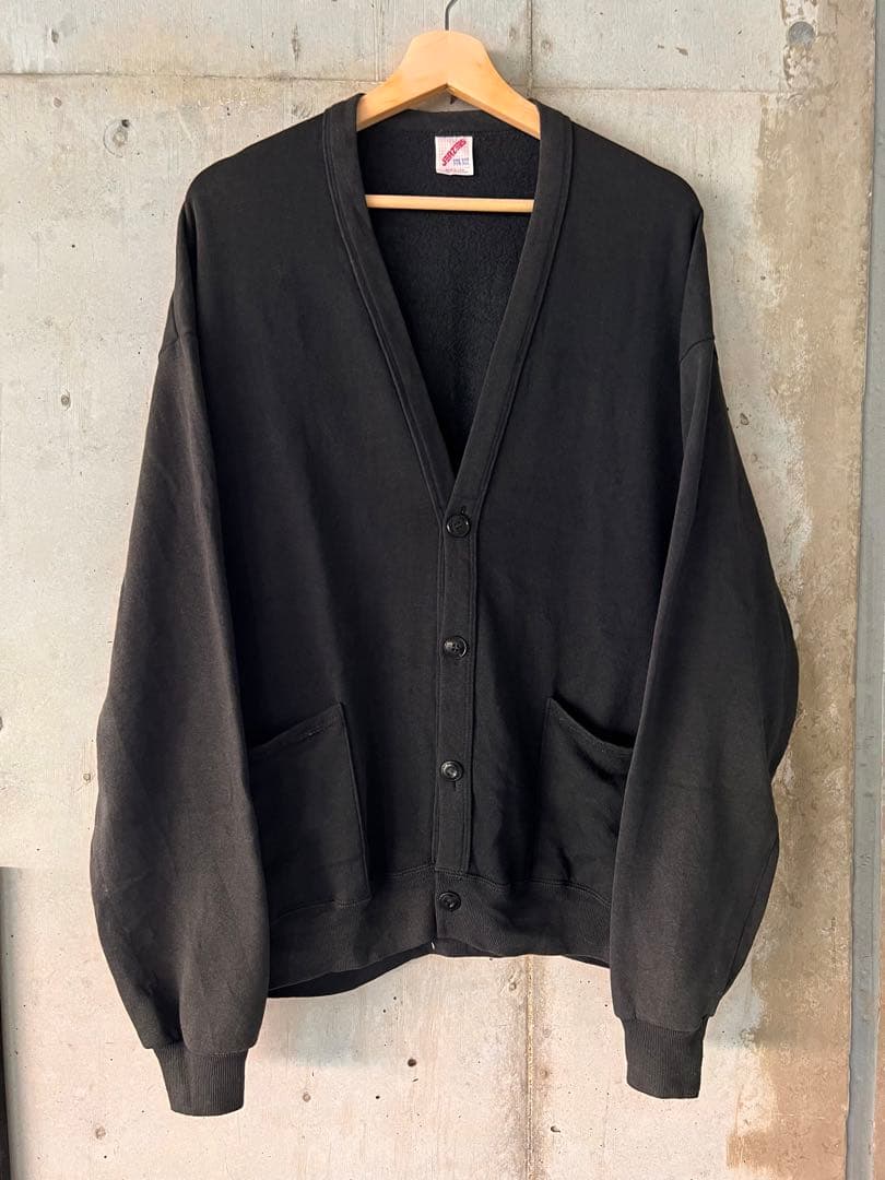 90's USA製 JERZEES ジャージーズ スウェット カーディガン 黒 - メルカリ