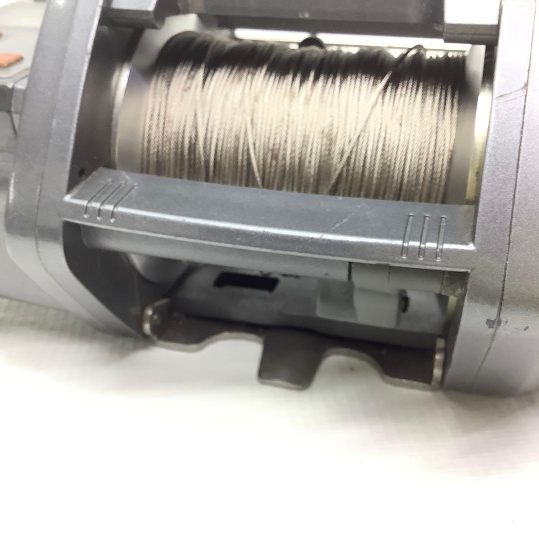 Daiwa 棚COM SSー80 電動リール 動作品 ワイヤー巻いてあります。 リール