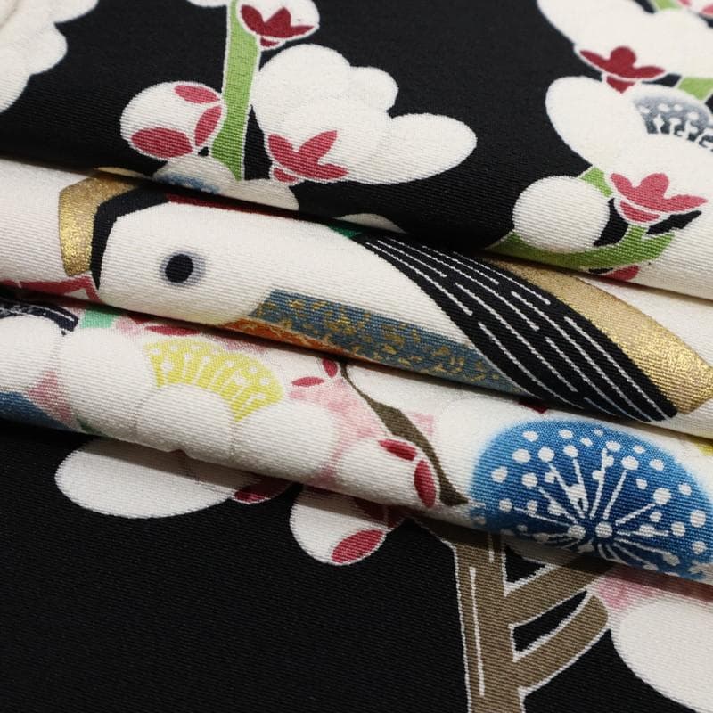 《ひろ★裄直し＋紋の入れ替＋黒留袖羽田登喜男松竹梅におしどりDB12-1》