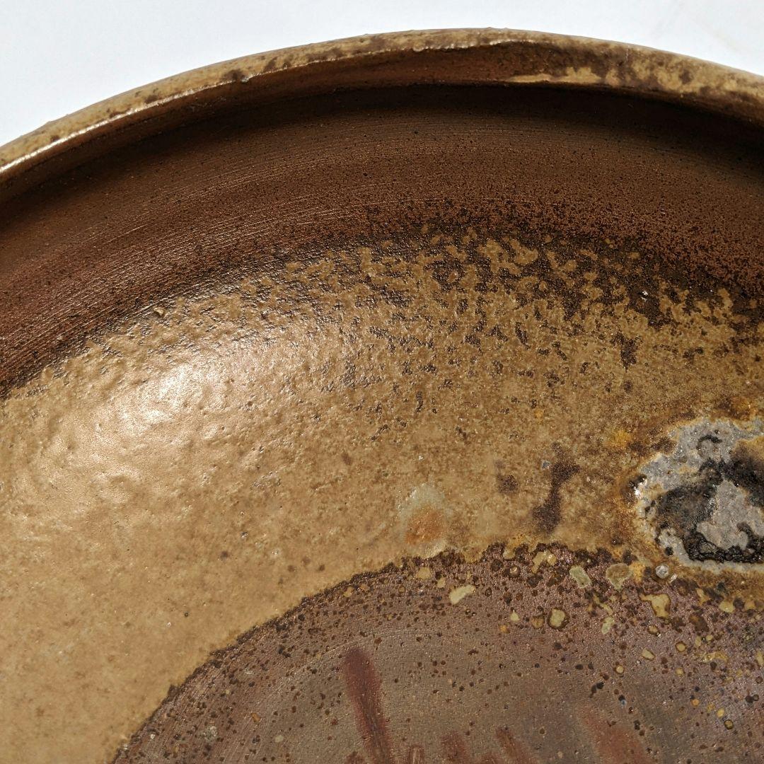 岡山県重要無形文化財 吉本正 備前焼 鉢 合箱合布 食器 皿