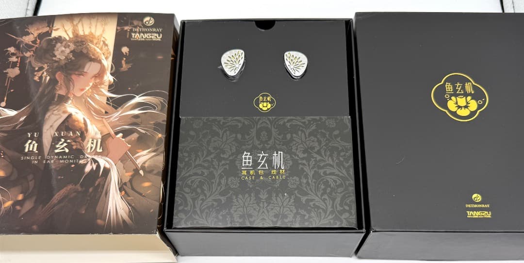 TANGZU Yu Xuan Ji 魚玄機 シルバー 3.5mm 有線イヤホン