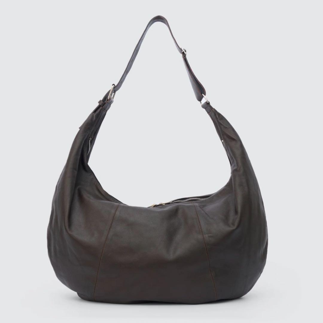 yoke Carf Leather Circle Bag ブラウン - メルカリ
