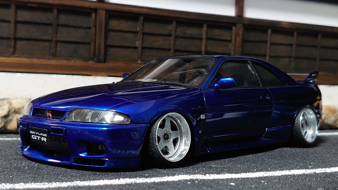 1/24 タミヤ スカイライン R33 GT-R 完成品 1/24 ニッサン スカイライン GT-R Vスペック （R33）: スケールモデル
